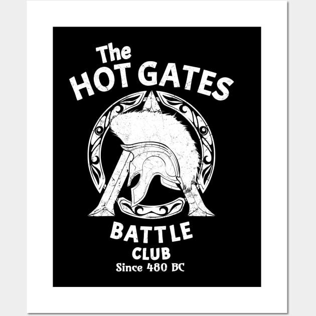 The Hot Gates Battle Club Wall Art by NicGrayTees